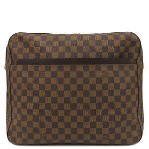 Louis Vuitton Dolso Duro Shoulder Bag Ebene Brown leather Key